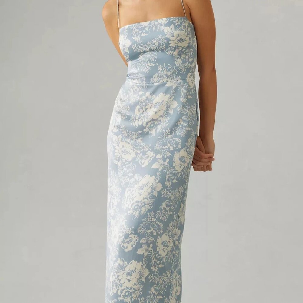 Reformation frankie silk gown